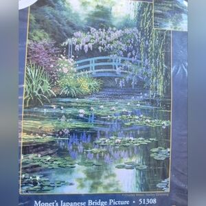 Monet's Japanese Bridge Counted  Cross Stitch By CANDAMAR Designs